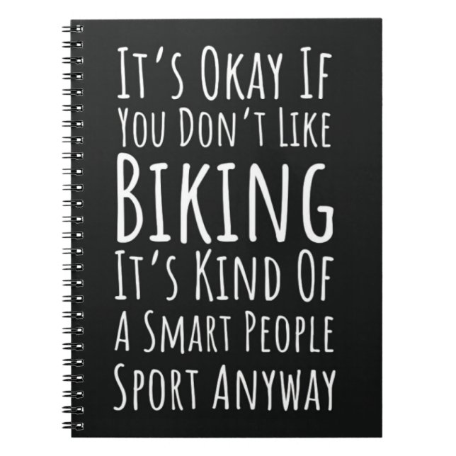 Funny Biking Gifts Cycling Bike Humor Biker Quote Anteckningsbok (Framsidan)