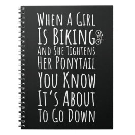Funny Biking Gifts For Her Teen Girls Women Biker Anteckningsbok