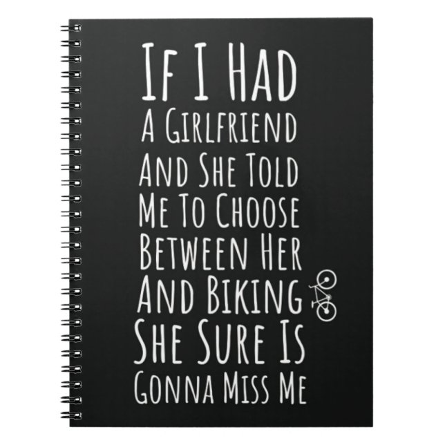Funny Biking Gifts For Him Teen Boys Men Biker Anteckningsbok (Framsidan)