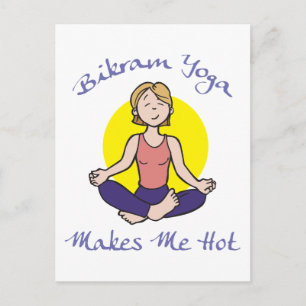 Funny Bikram Yoga Gift Vykort