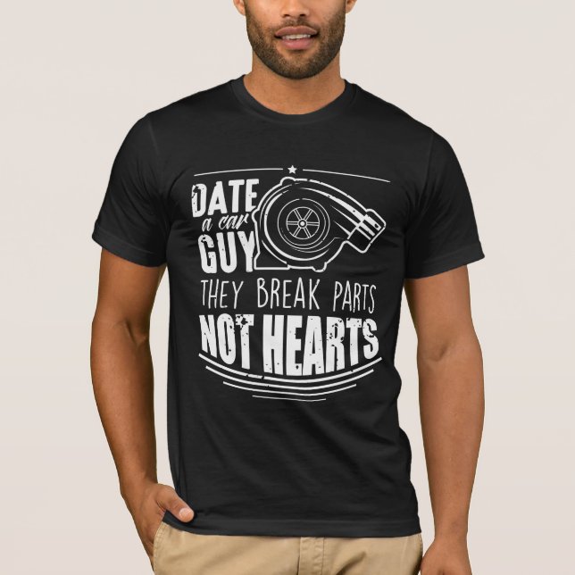 Funny bil Guy Joke - Turbo Tuning Mechanics T Shirt (Framsida)