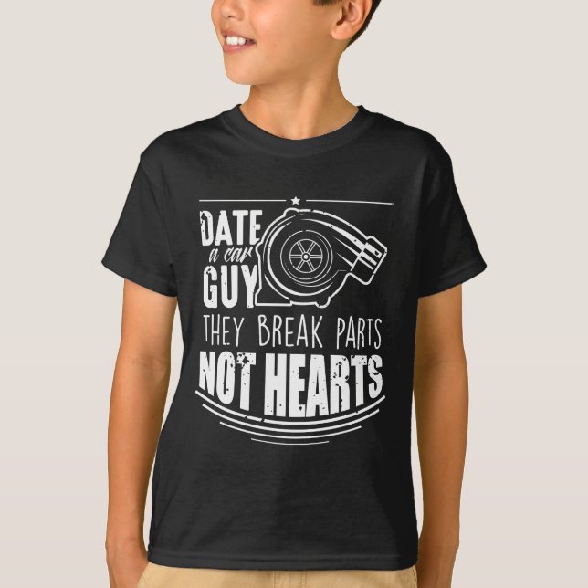 Funny bil Guy Joke - Turbo Tuning Mechanics T Shirt (Framsida)