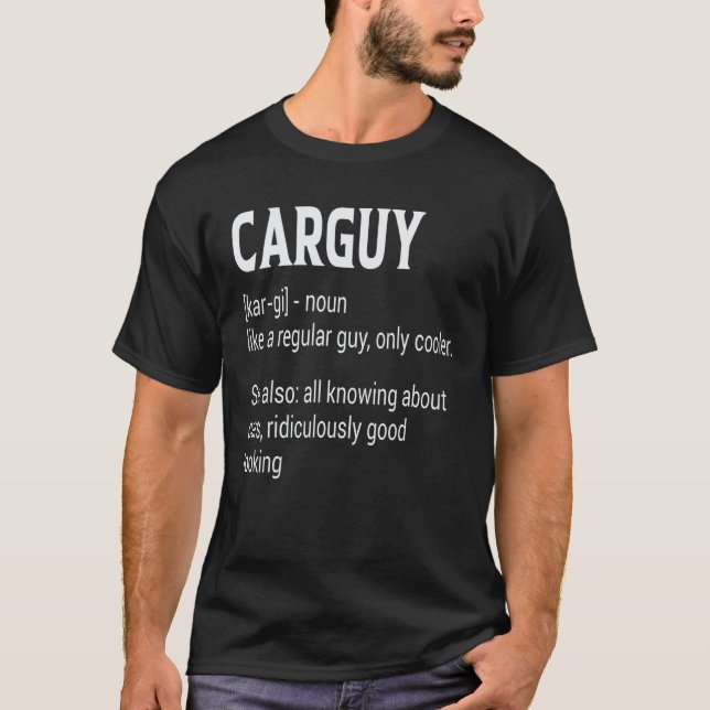 Funny bil med definitionshjälpmedel för bilhuvud o t shirt (Framsida)