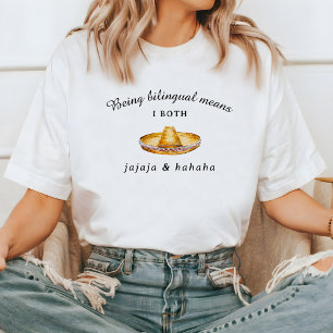 Funny Bilingual   Jajaja & Hahaha Spanska T Shirt