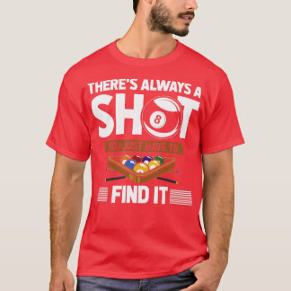 Funny Billard-offert åtta Boll Shot T Shirt