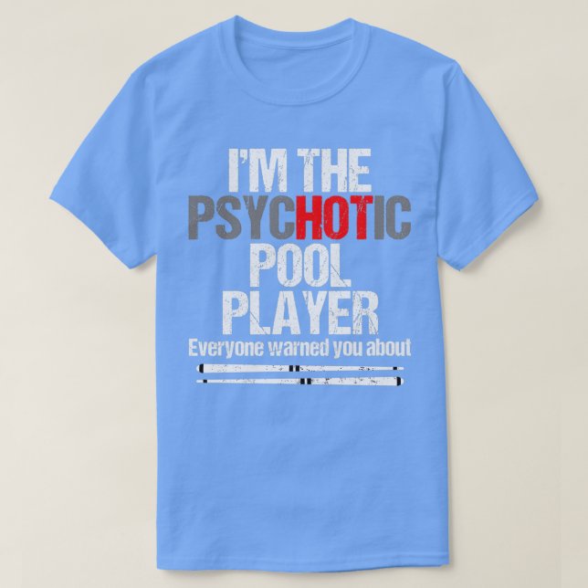 Funny Billiard Bassäng Player Bord Game Classic TS T Shirt (Design framsida)