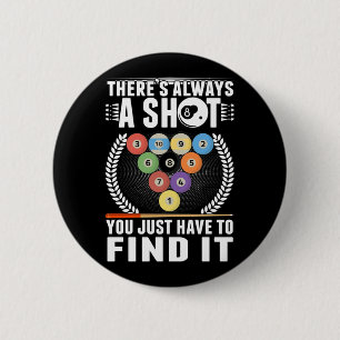 Funny Billiard Joke Cue Snooker Bassäng Player Knapp