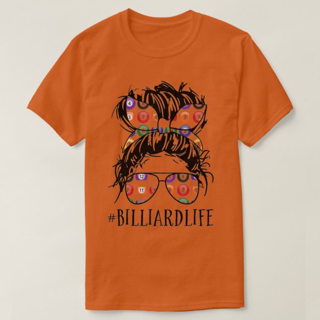 Funny Billiard Life för Bassäng Players League Wom T Shirt (Design framsida)