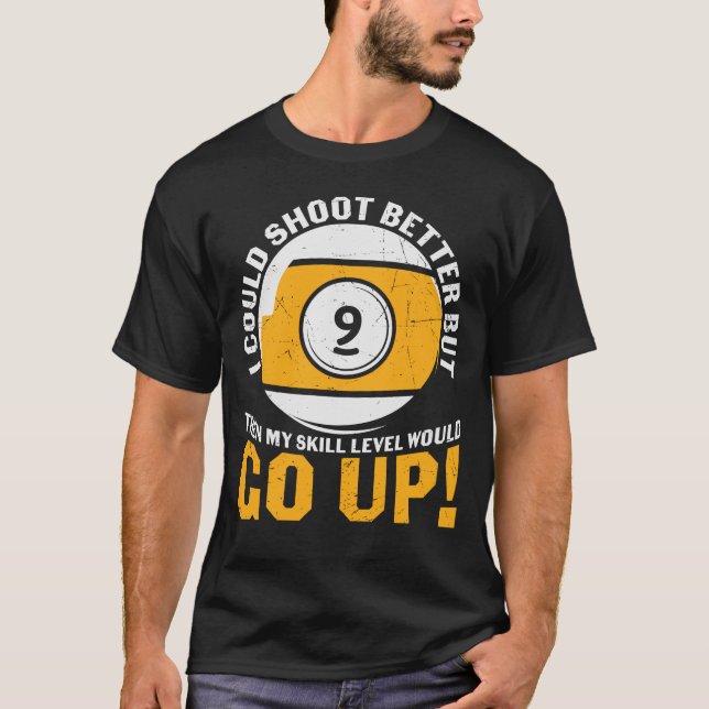 Funny Billiard Sayed Retro T Shirt (Framsida)