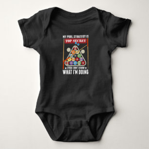 Funny Billiard Strategy Cue Snooker Bassäng Playe T Shirt