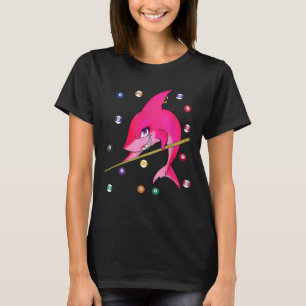 Funny Billiards Bassäng Shark Female T Shirt