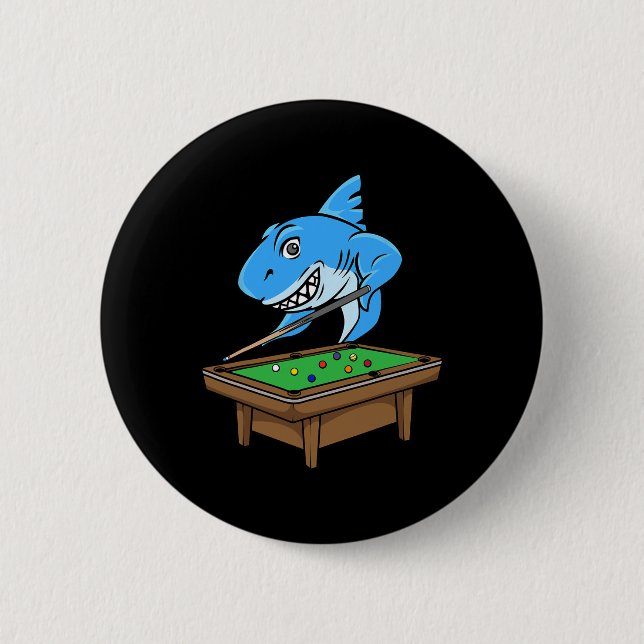 Funny Billiards Bassäng Shark Hall Snooker Joke Bi Knapp (Framsida)