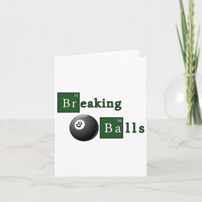 Funny Billiards Breaking Bassäng Kort (Framsida)
