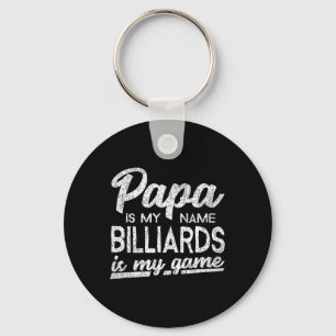 Funny Billiards Pappa Gift Nyckelring