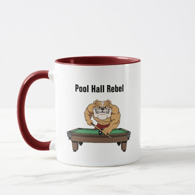 Funny Billiards Pool Hall Rebel Coffee Mugs Mugg (Vänster)