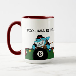 Funny Billiards Pool Rebel Jumbo Coffee Mugs Mugg