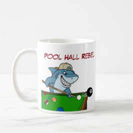 Funny Billiards Shark Pool Hall Rebel Coffee Mugs Kaffemugg