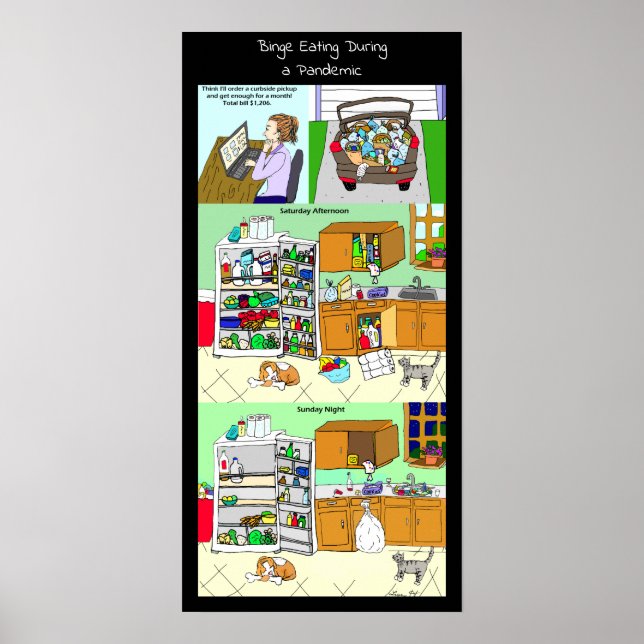 Funny Binge - ökning under en pandemi Poster (Framsidan)