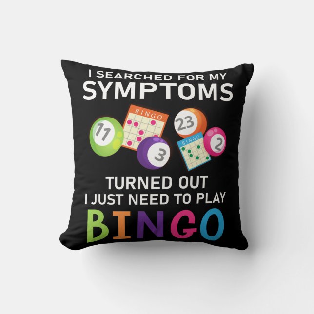 Funny Bingo Boll Bingo Gamer Kudde (Framsida)