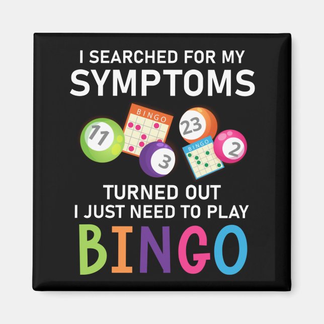 Funny Bingo Boll Bingo Gamer Magnet (Framsidan)