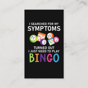Funny Bingo Boll Bingo Gamer Visitkort