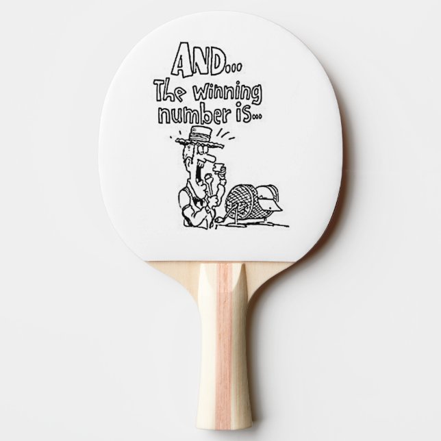 Funny Bingo Design Pingisracket (Baksidan)