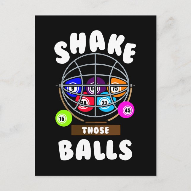 Funny Bingo Gambling Joke Bingo Vykort (Framsida)