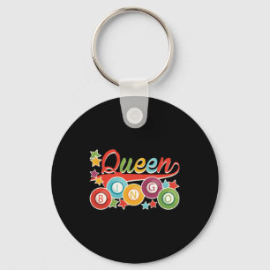 Funny Bingo Girl Bingo Bollar Queen Nyckelring