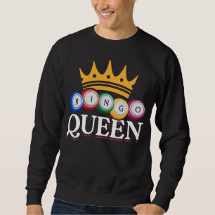 Funny Bingo Girl Bingo Bollar Queen Women Lång Ärmad Tröja