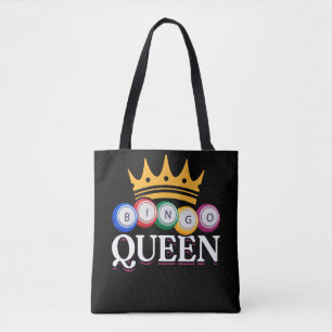 Funny Bingo Girl Bingo Bollar Queen Women Tygkasse