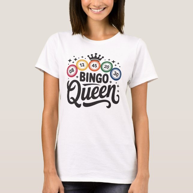 Funny Bingo Lover Design – Bingo Player Gift T Shirt (Framsida)
