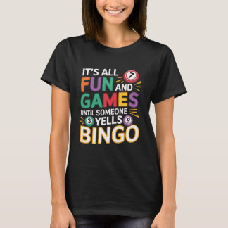 Funny Bingo Lover Design – Bingo Player Gift T Shirt