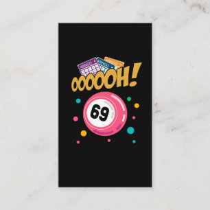 Funny Bingo Player 69 Joke Visitkort