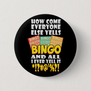 Funny Bingo Player Gift Knapp