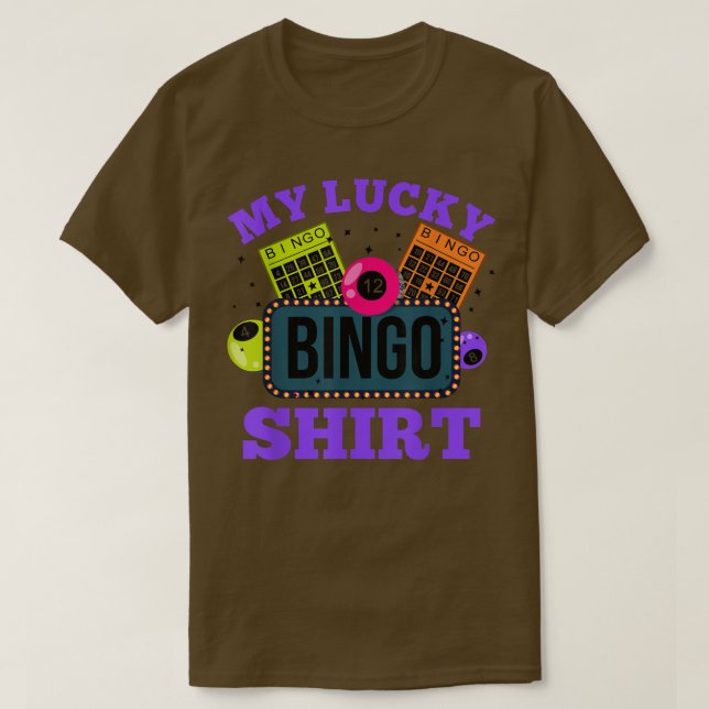 Funny Bingo Player My Lucky Bingo T-Shirt Copy Cop (Design framsida)