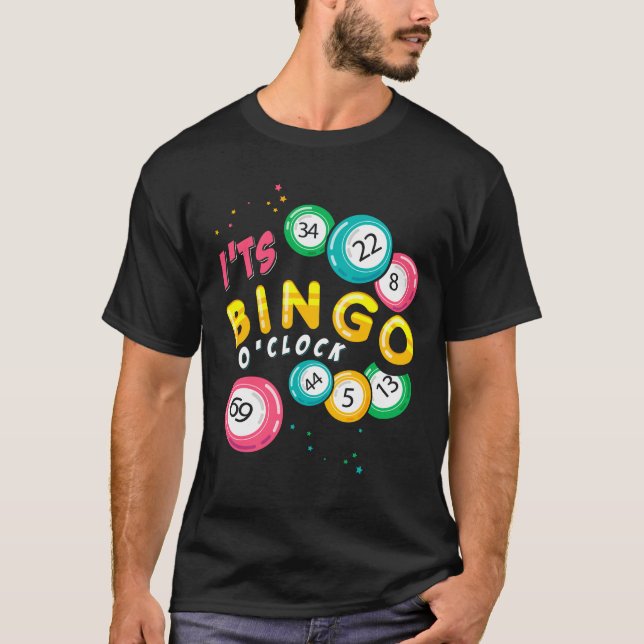 Funny Bingo Player Spelare Humor T Shirt (Framsida)