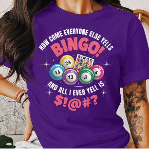 Funny Bingo spelade alla andra Yells Bingo T Shirt