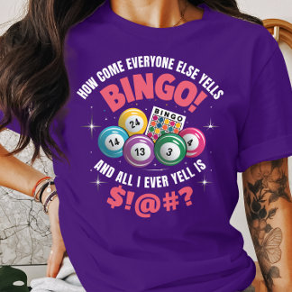Funny Bingo spelade alla andra Yells Bingo T Shirt
