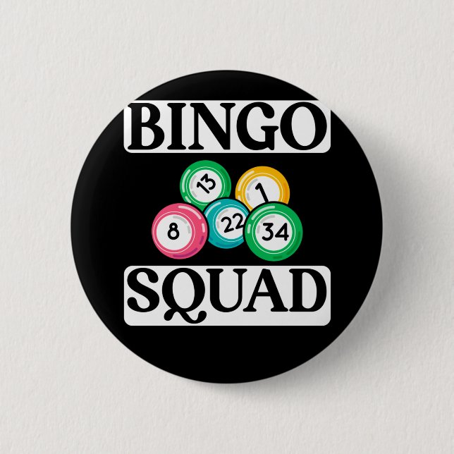 Funny Bingo Squad Say Bingo Knapp (Framsida)