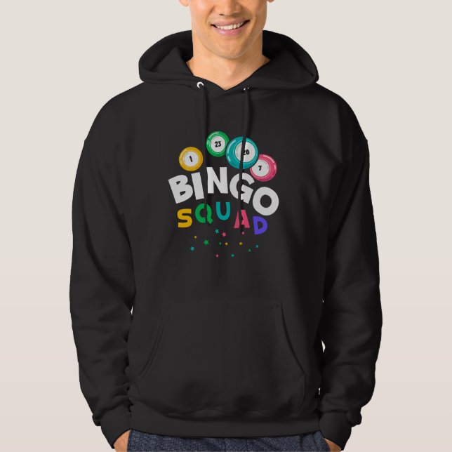 Funny Bingo Team Gambling Humor Hoodie (Framsida)