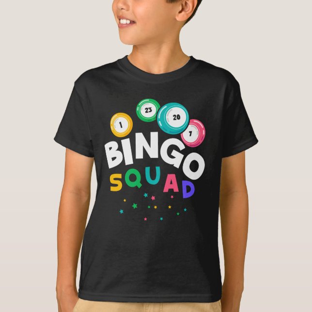 Funny Bingo Team Gambling Humor T Shirt (Framsida)