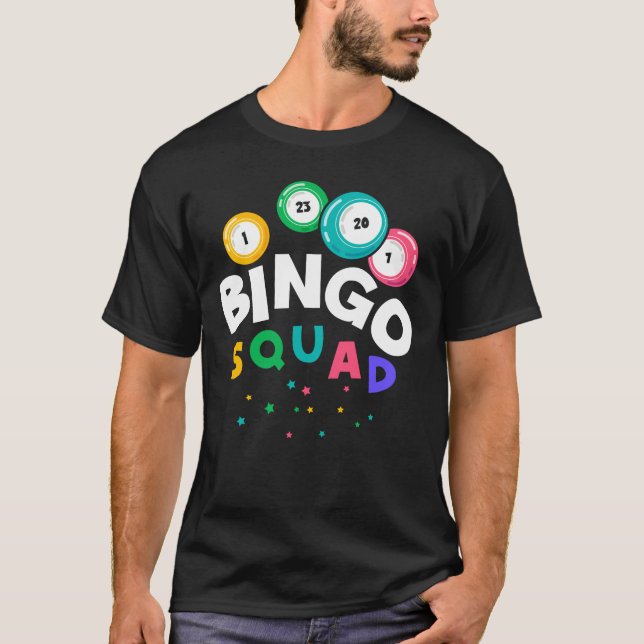 Funny Bingo Team Gambling Humor T Shirt (Framsida)
