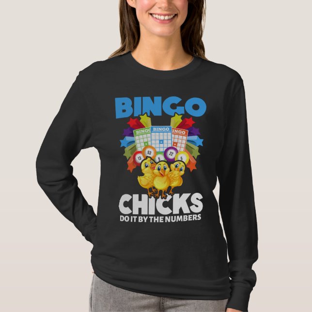 Funny Bingo Women Bingo Player Girls T Shirt (Framsida)