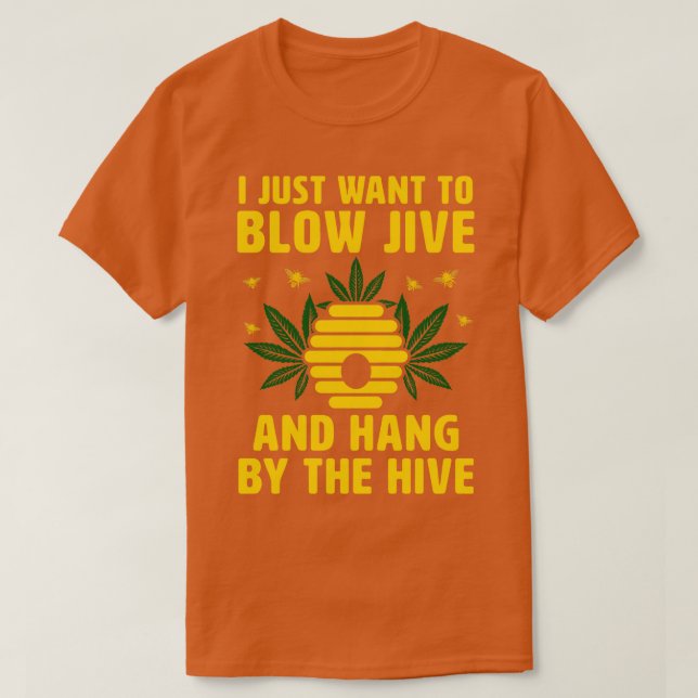 Funny biodling som säger honungsbin Ogräs T Shirt (Design framsida)