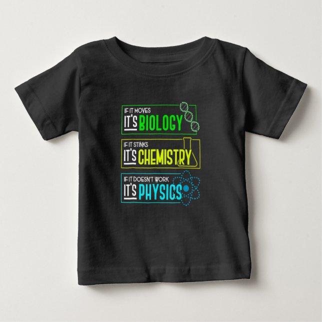 Funny biologi Chemistry Physics Science Nerd T Shirt (Framsida)