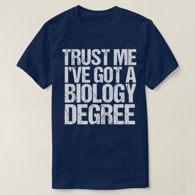 Funny Biology Major Studenten T Shirt (Design framsida)