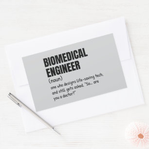 Funny Biomed Definition Sticker Rektangulärt Klistermärke