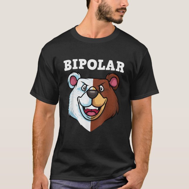Funny bipolär sjukdom Design Manar Kvinnor Bipolär T Shirt (Framsida)