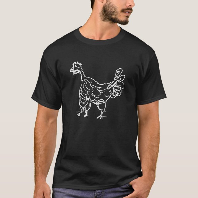 Funny Bird Art T Shirt (Framsida)