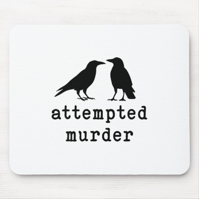 Funny Bird Attempted Murder Crow Tee  Musmatta (Framsidan)